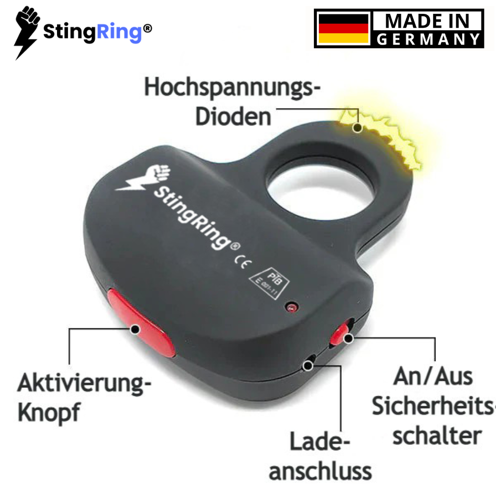 StingRing® Original - Anillo de puño eléctrico (Autodefensa)