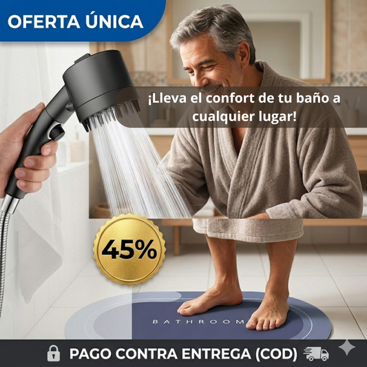DuoPack Baño Pro - Tu Ducha Filtrada + Piso Seguro en un Solo Pack