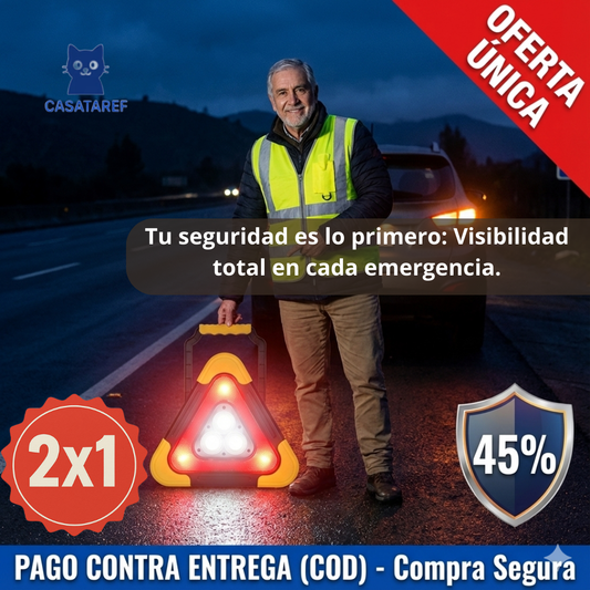 Luz de Advertencia LED 2x1 – Señalización de Emergencia – Más Visibilidad y Tranquilidad al Detenerte