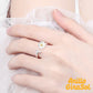 Anillo Girasol™ Anillo  de plata 925 abierto con forma de margarita, tamaño ajustable
