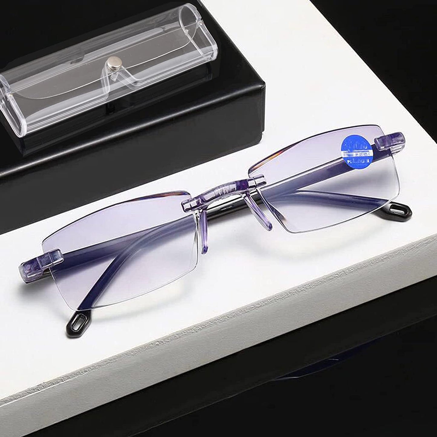 ⚡ COMPRE 2 Y CONSIGA 20 % DE DESCUENTO ADICIONAL⚡Gafas de lectura inteligentes de enfoque dual anti luz azul de alta dureza de zafiro