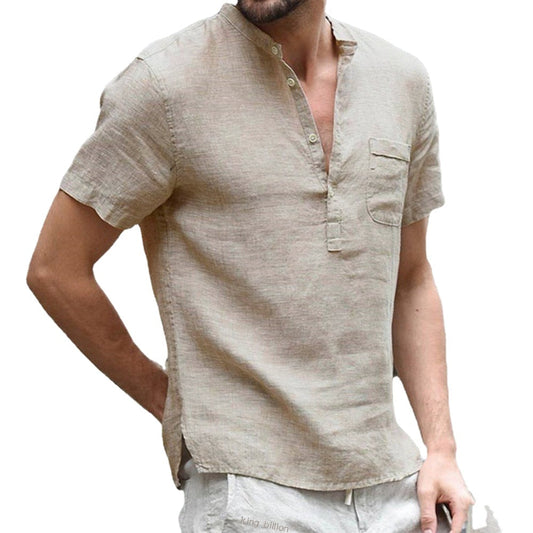 Arrom - Camisa manga corta hombre