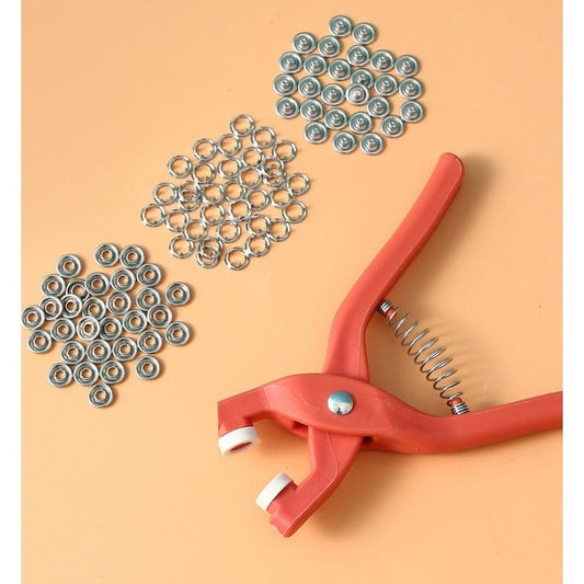 Brochera - Máquina para botones / broches (incluye 50 piezas)