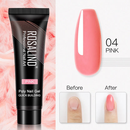 (COMPRAS  2 PACK +1 GRATIS)  Kits de uñas de poligel ROSALIND POLY Nail  GEL 15/30 ml esmalte de uñas