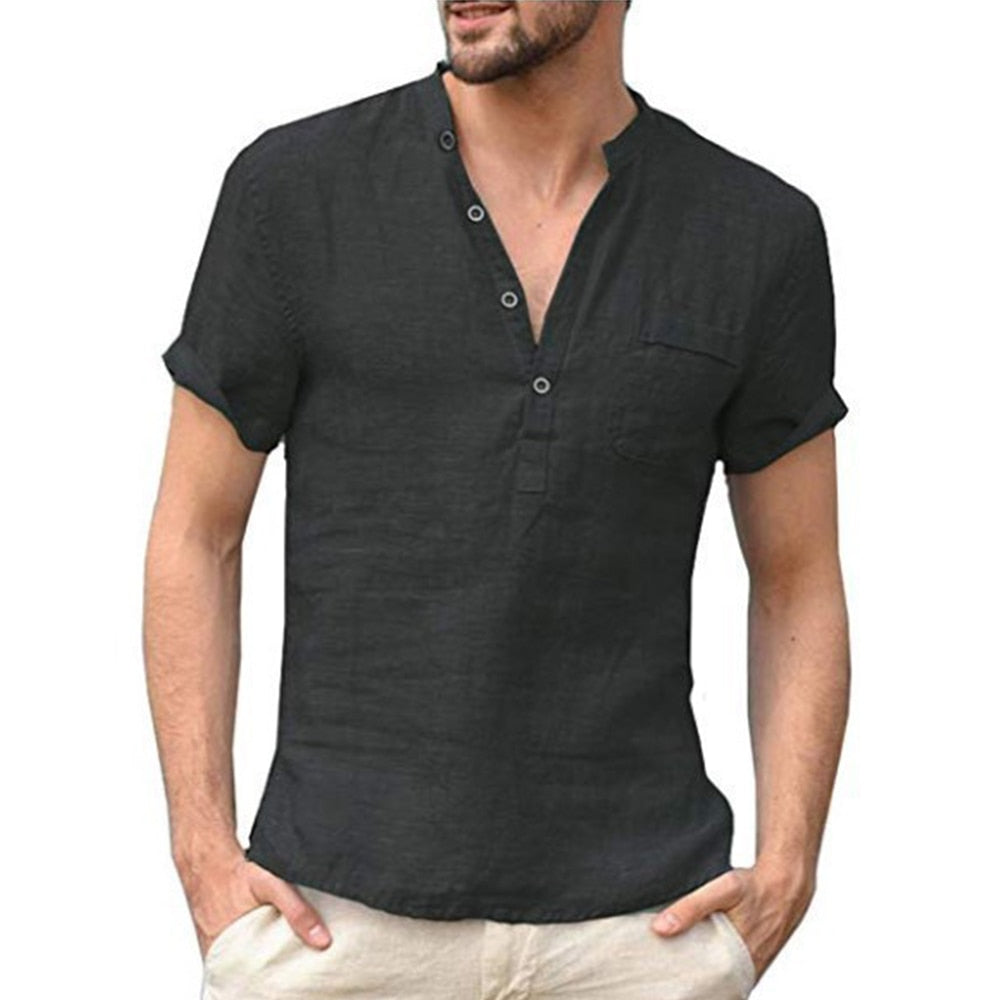 Arrom - Camisa manga corta hombre