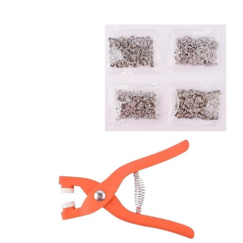 Brochera - Máquina para botones / broches (incluye 50 piezas)