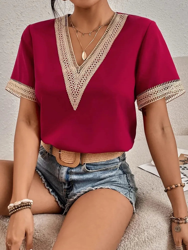 cadanna - Blusa egipcia elegante mujer