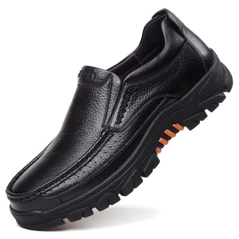 Mossan - Zapatos de cuero premium elegantes hombre