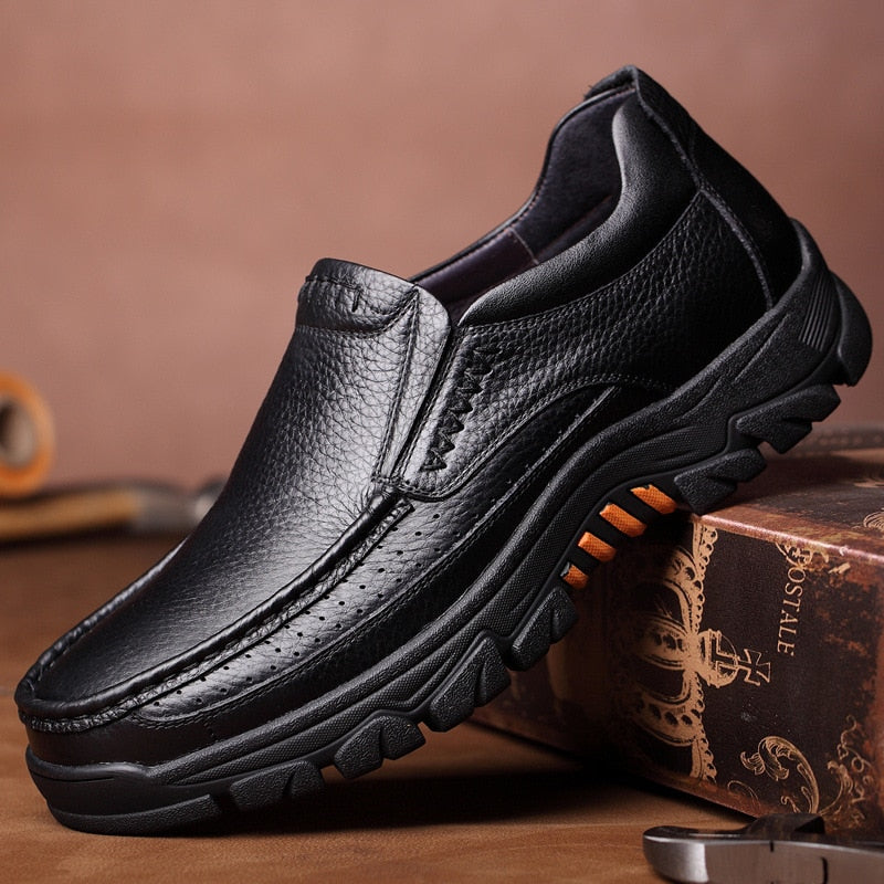 Mossan - Zapatos de cuero premium elegantes hombre