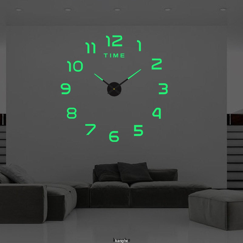 Reloj de pared grande 3D de diseño moderno