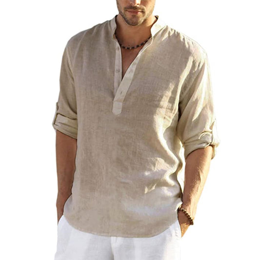 Athom - Camisa manga larga hombre