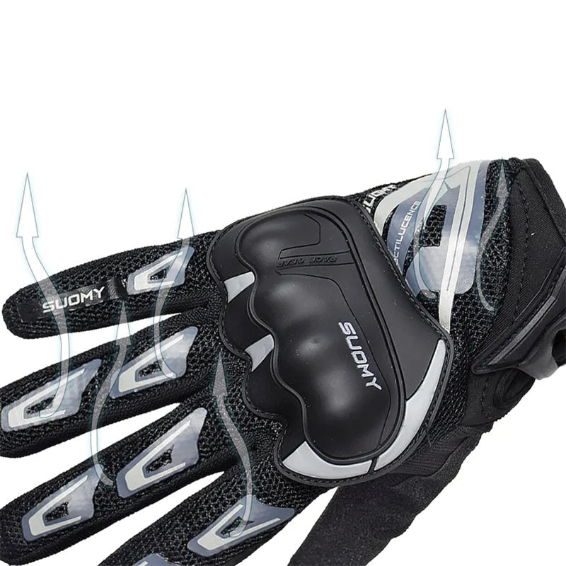 Guantes profesionales de alto impacto para motocicleta