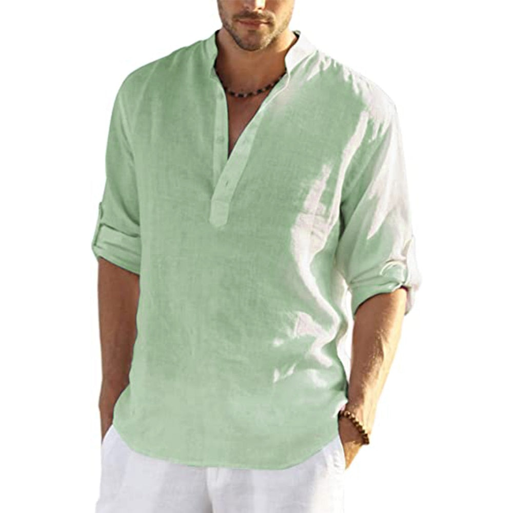 Athom - Camisa manga larga hombre