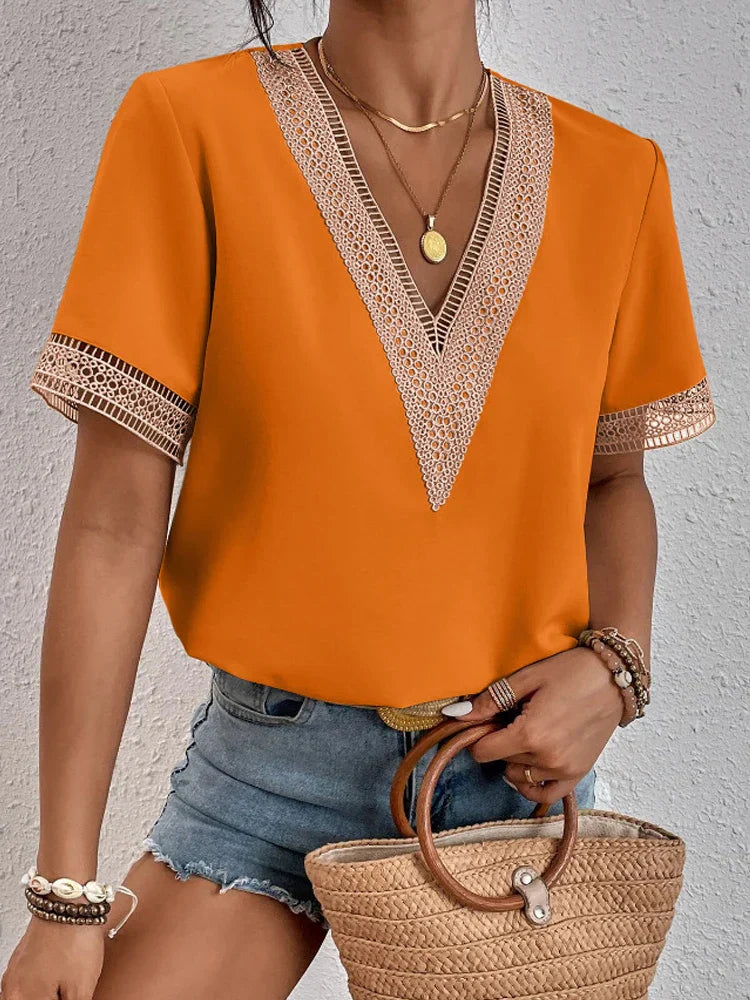 cadanna - Blusa egipcia elegante mujer