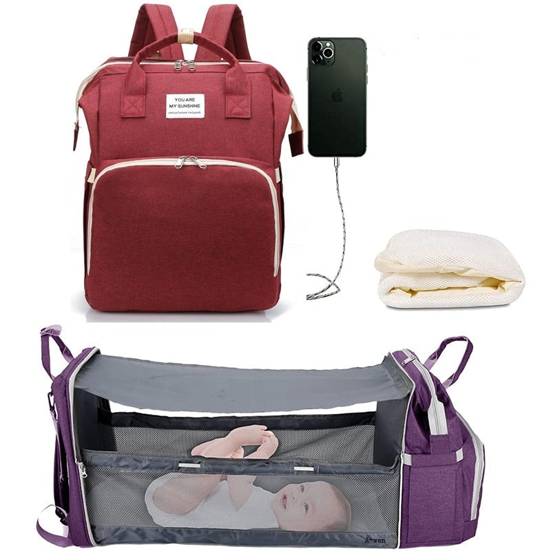 Cunappy mochila multi propósito con usb de carga