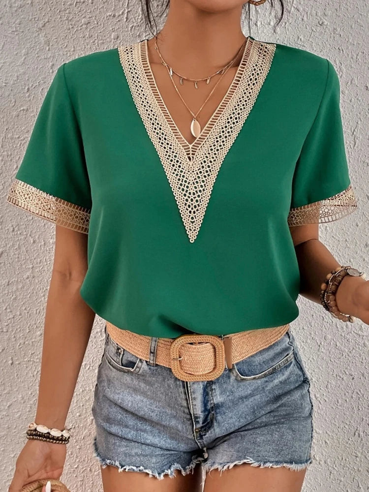 cadanna - Blusa egipcia elegante mujer