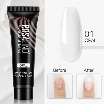 (COMPRAS  2 PACK +1 GRATIS)  Kits de uñas de poligel ROSALIND POLY Nail  GEL 15/30 ml esmalte de uñas