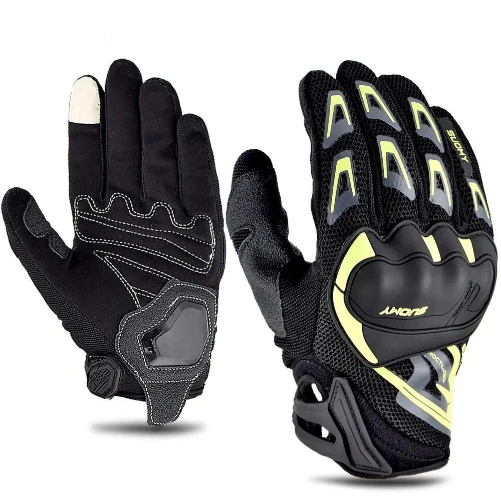 Guantes profesionales de alto impacto para motocicleta