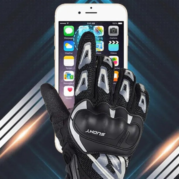 Guantes profesionales de alto impacto para motocicleta
