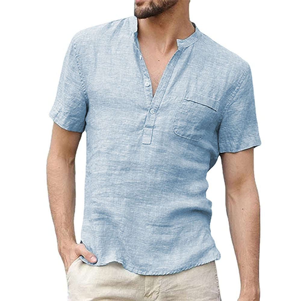 Arrom - Camisa manga corta hombre