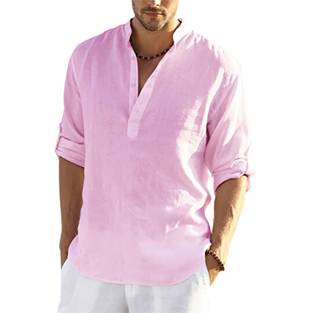 Athom - Camisa manga larga hombre