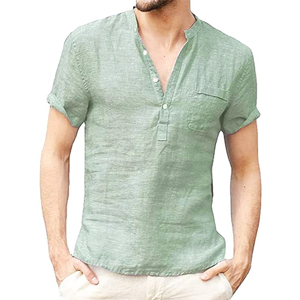 Arrom - Camisa manga corta hombre
