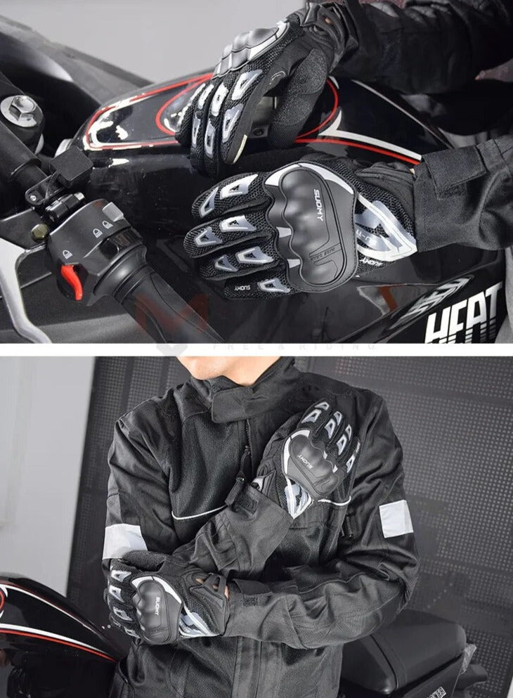 Guantes profesionales de alto impacto para motocicleta