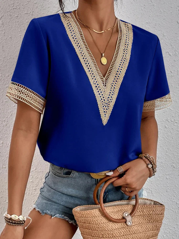 cadanna - Blusa egipcia elegante mujer