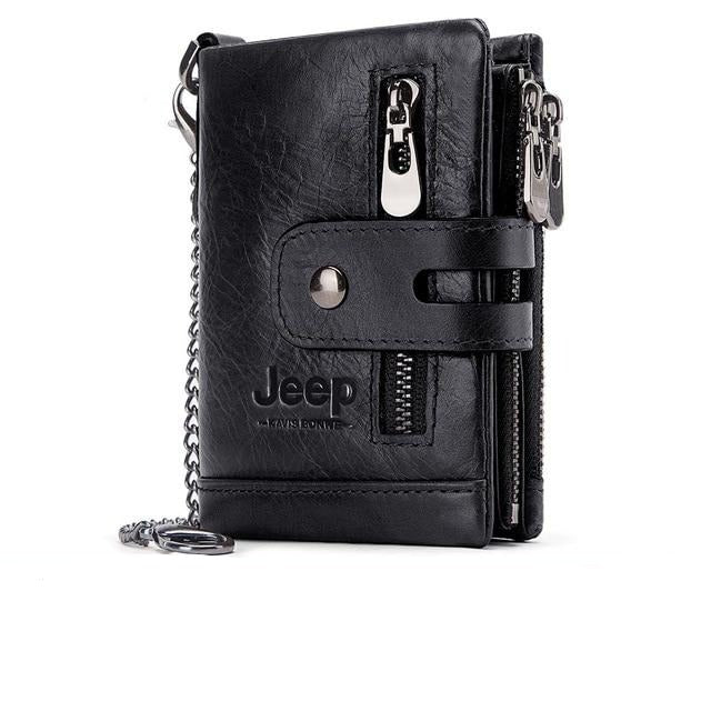Jeep™ Billetera de cuero genuino alto impacto