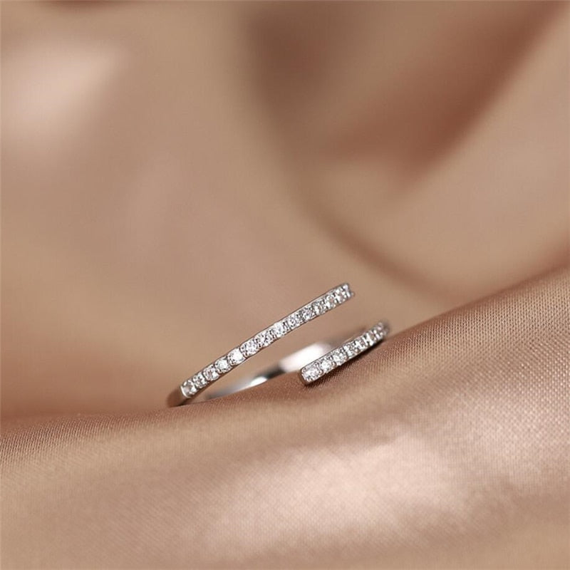 Lazo de diamantes™ Anillo de plata 925