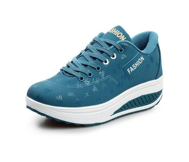 On Fashion™Zapatillas de mujer de plataforma inferior gruesa para correr