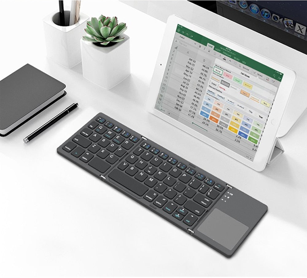 Keypro™ Teclado plegable touch y bluetooth