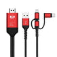 ConexPro™ Cable de tv 3 en 1 para iPhone y Android