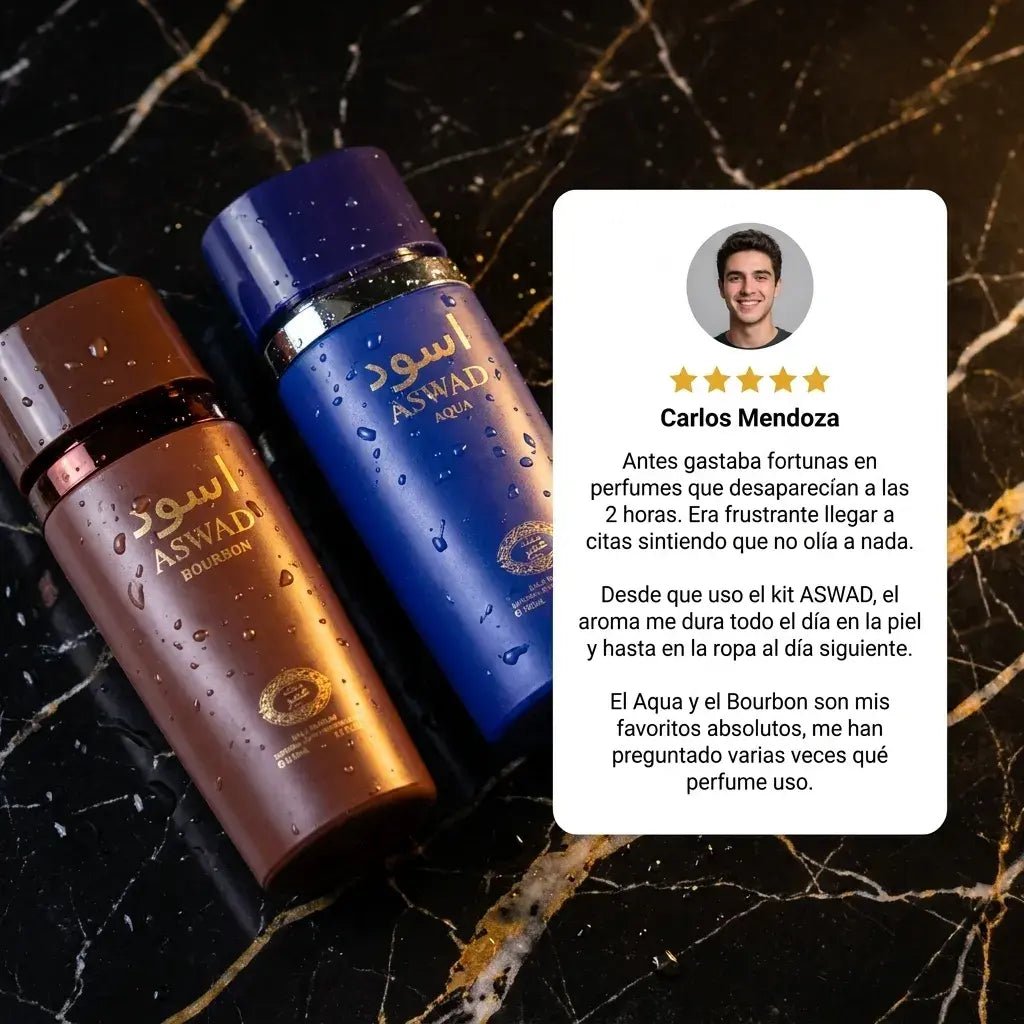 🔥 Kit 4 Perfumes Árabes ASWAD 100ML 🔥