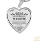 Mamá a Hija - ERES MÁS AMADA DE LO QUE IMAGINAS - Collar en Forma de Corazón