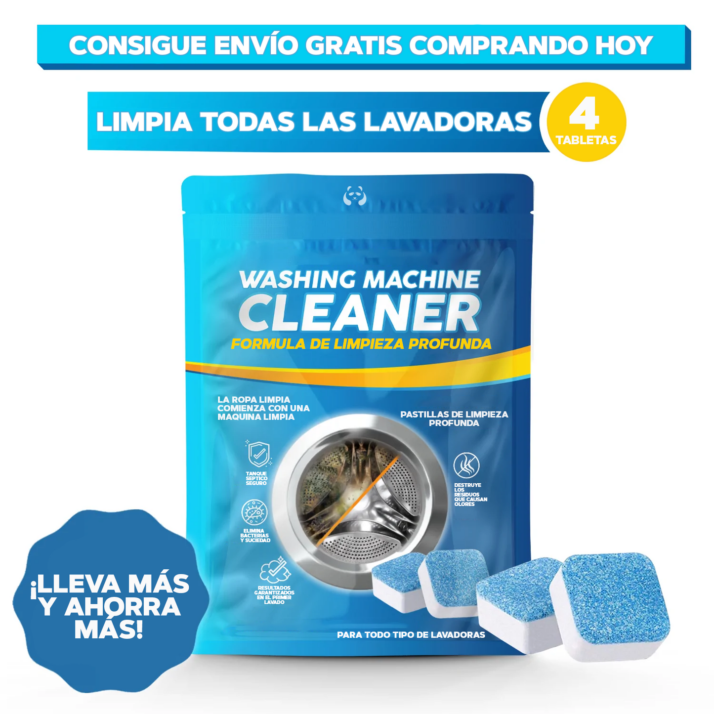 LIMPIADOR DE LAVADORA - WASHCLEANER®