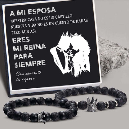 Pulseras de Pareja Esposo a Esposa - ERES MI REINA PARA SIEMPRE