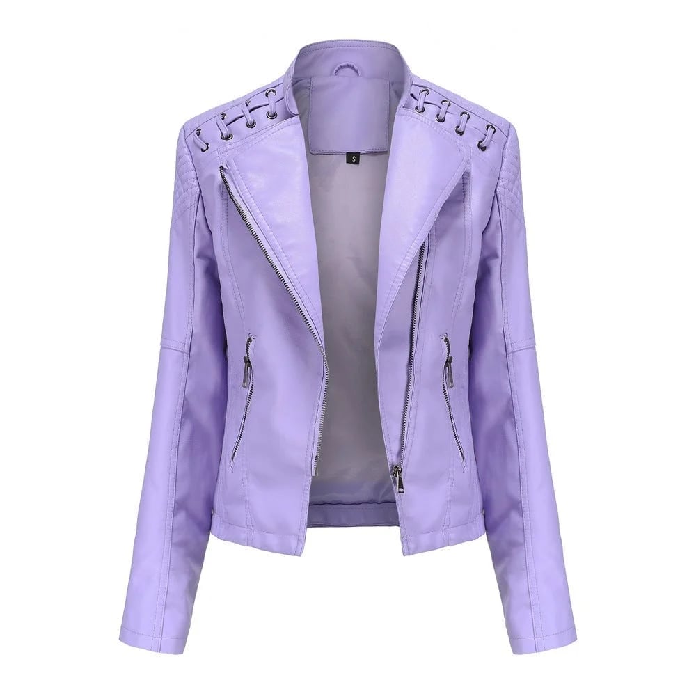 Chaqueta de cuero de mujer - JacketGure™