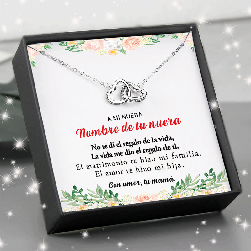 Suegra a Nuera - EL AMOR TE HIZO MI HIJA - Collar de Doble Corazón