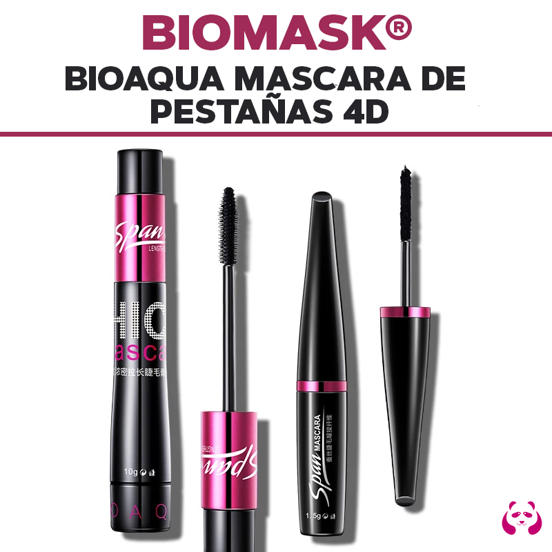 BIOAQUA MASCARA DE PESTAÑAS 4D - BIOMASK®