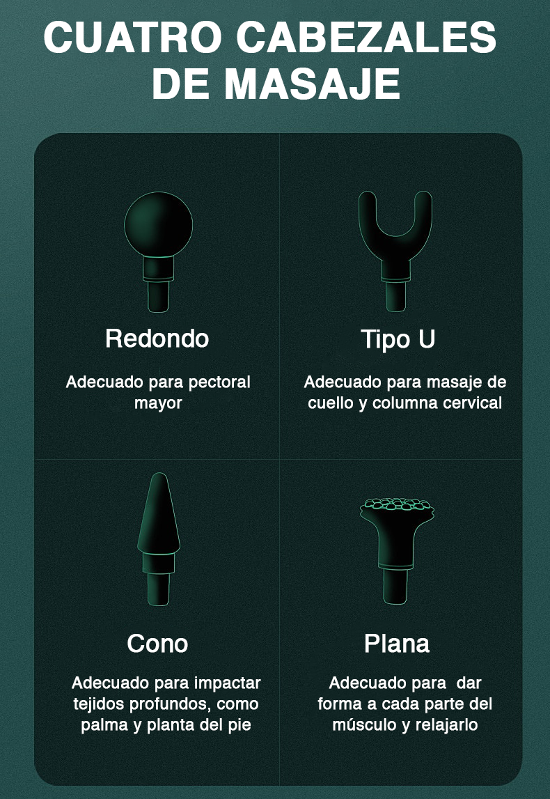 Pistola de Masaje Muscular LCD de alta frecuencia