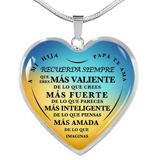 Collar de corazón a mi HIJA