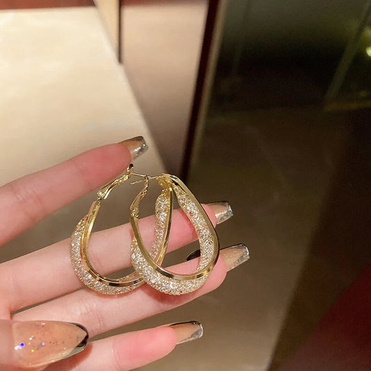 Aros Pendiente Mauri Oro Brillante