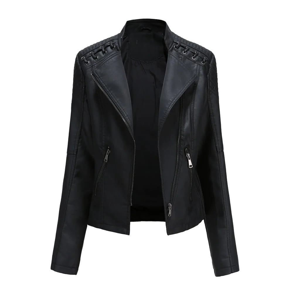 Chaqueta de cuero de mujer - JacketGure™