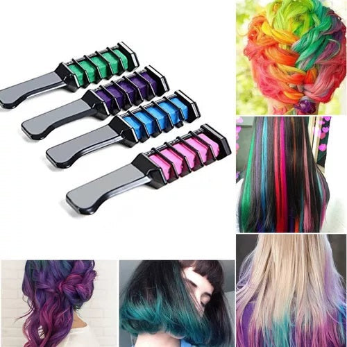 Peine De Tiza Para El Cabello, Tinte De Color, Temporal