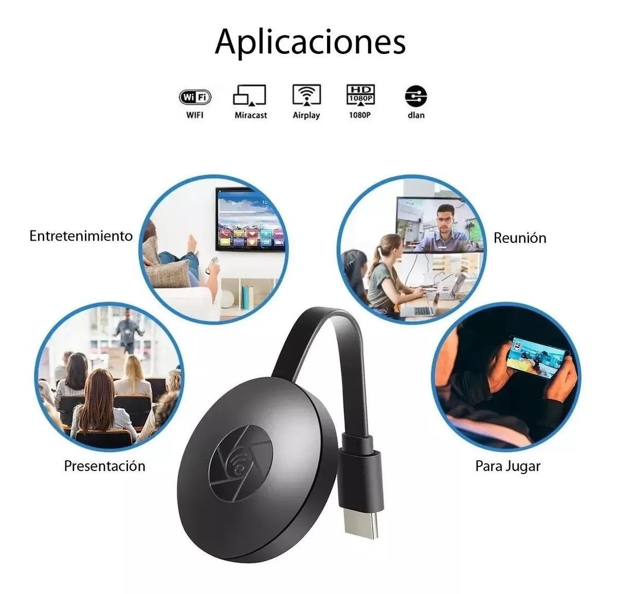 Receptor De Tv Inalámbrico G2 4k Wifi Display Dongle Q1