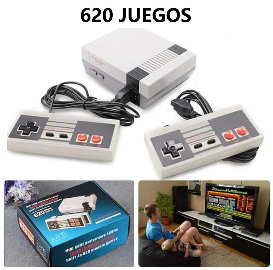 Mini Consola Portátil 600juegos Clasico Nes 620