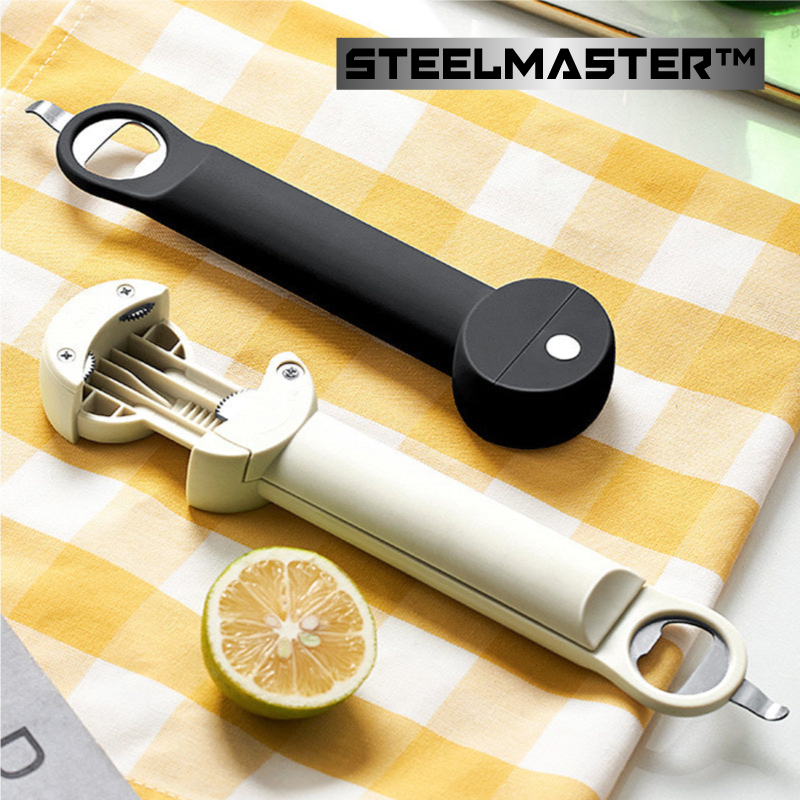 MultiAbreFrascos ajustable de acero inoxidable - SteelMaster™