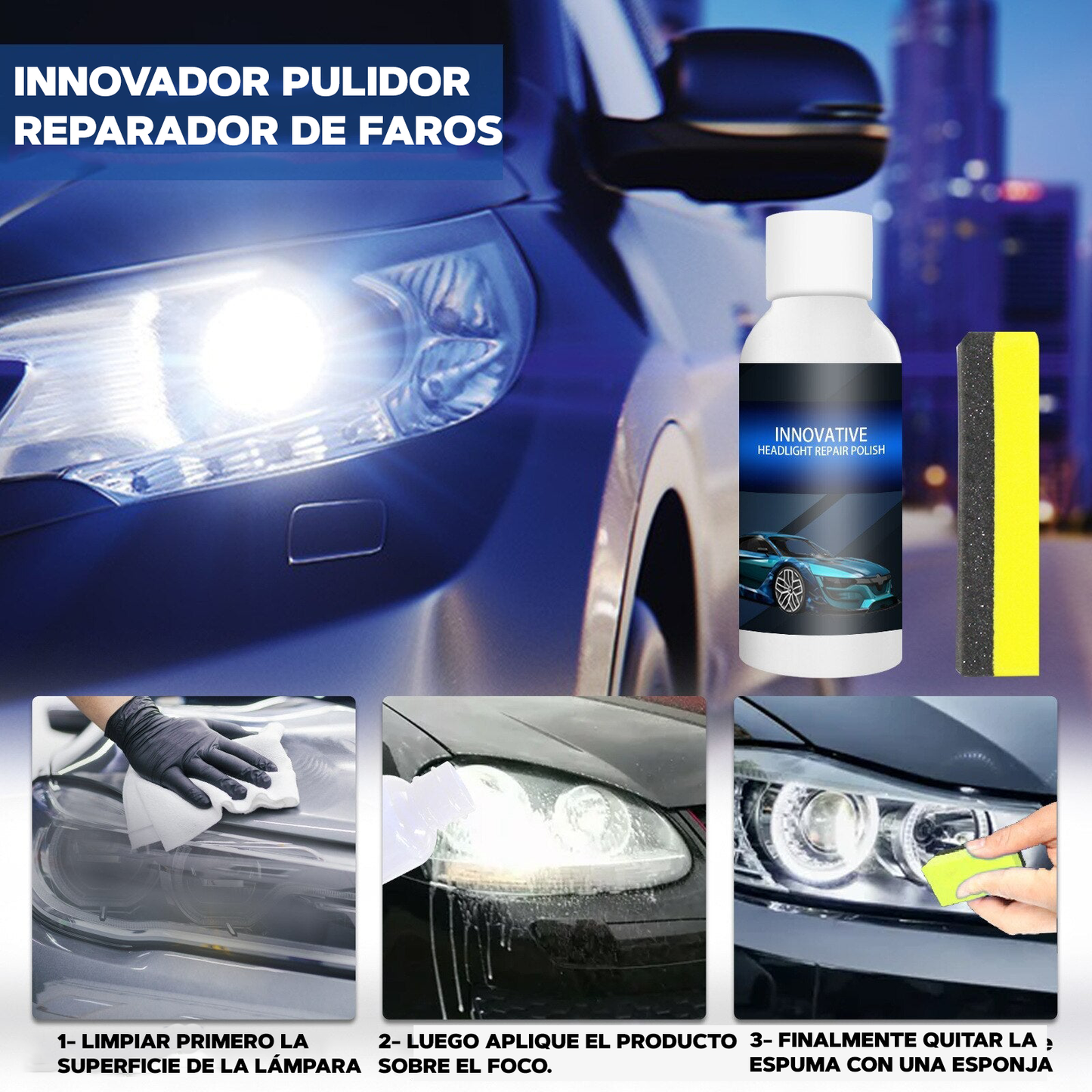 Kit para pulir faros - CarPolisher™