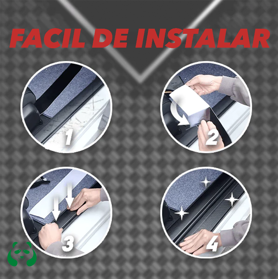 Set de 4 Protectores de pisadera para autos - ProtectCar®